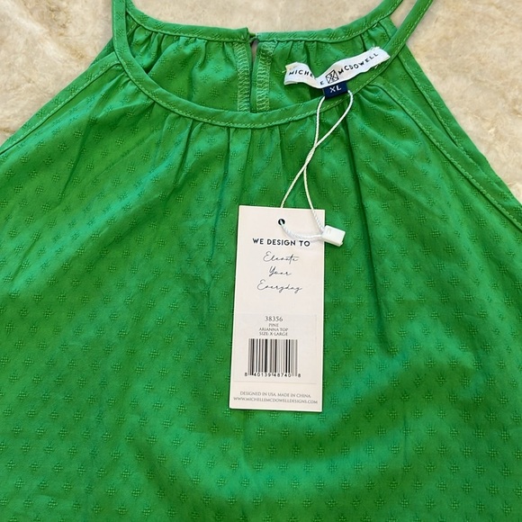 NEW Michelle‎ McDowell Arianna Halter Style Top Jade Green Size XL - Picture 3 of 10